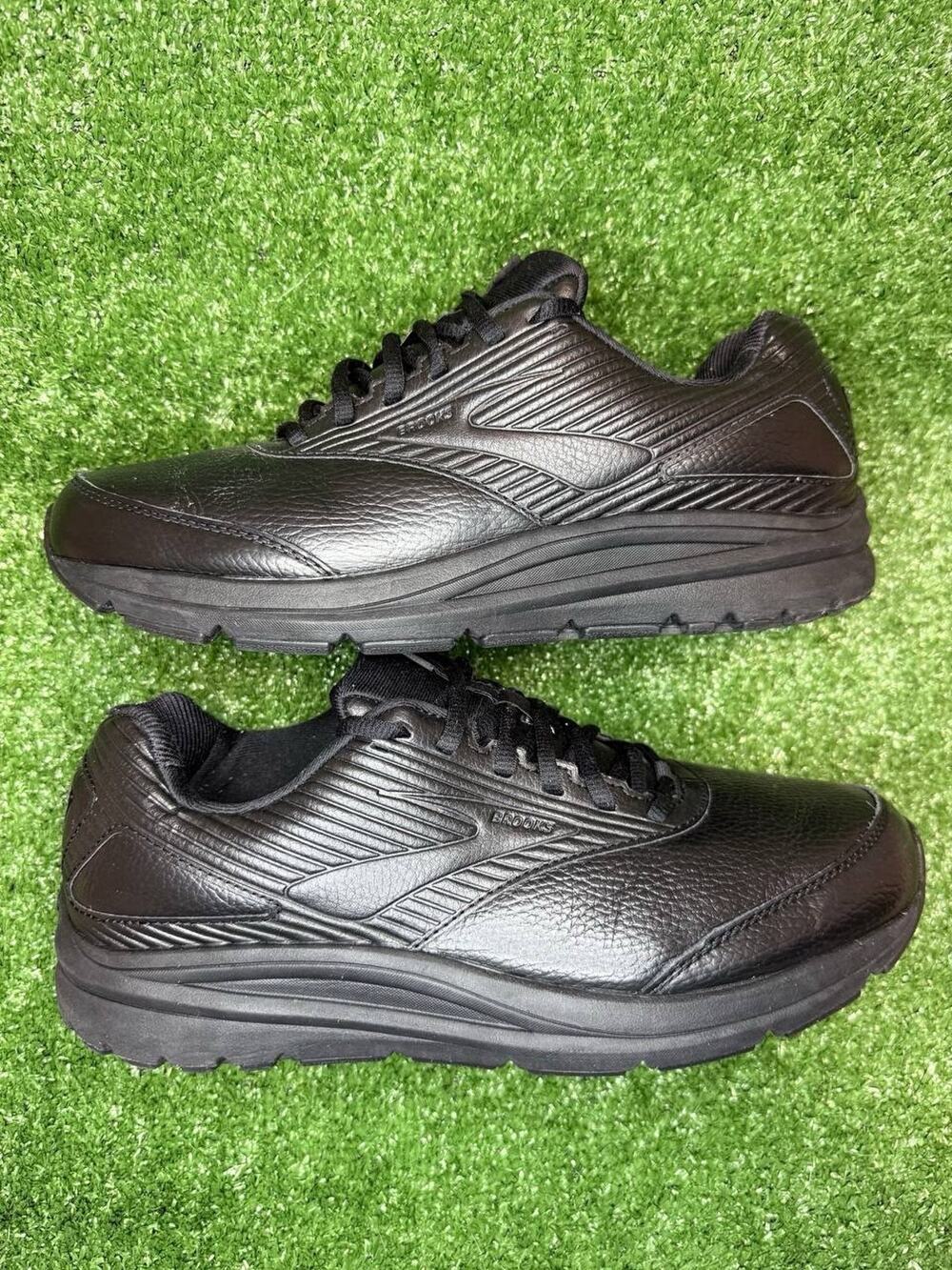 Brooks Addiction Walker 2 Men's Size 11,5 Black Shoes Leather Walking Sneakers